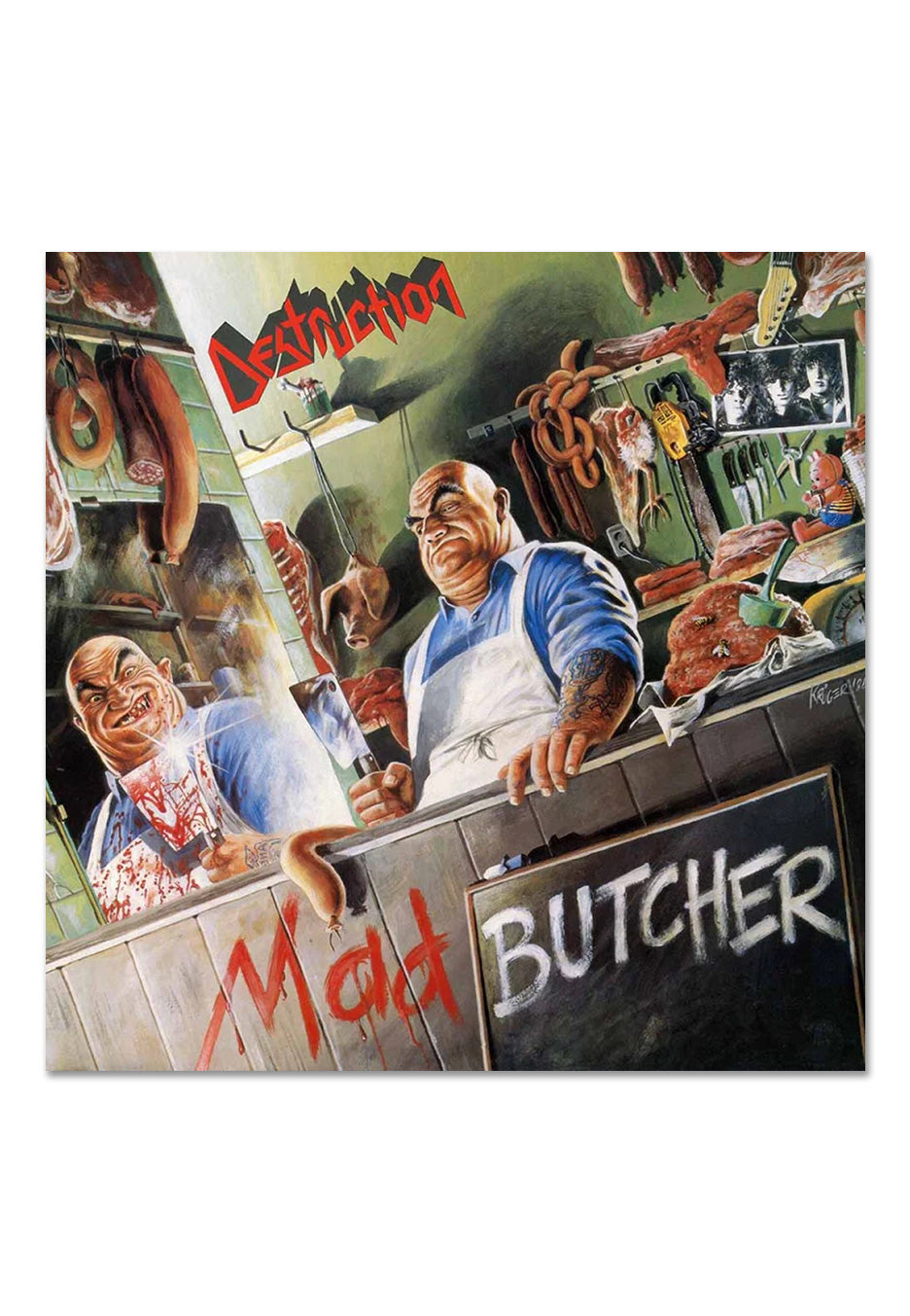 Destruction - Mad Butcher Ltd. White/Doublemint w/ Red - Splattered Vinyl | Neutral-Image