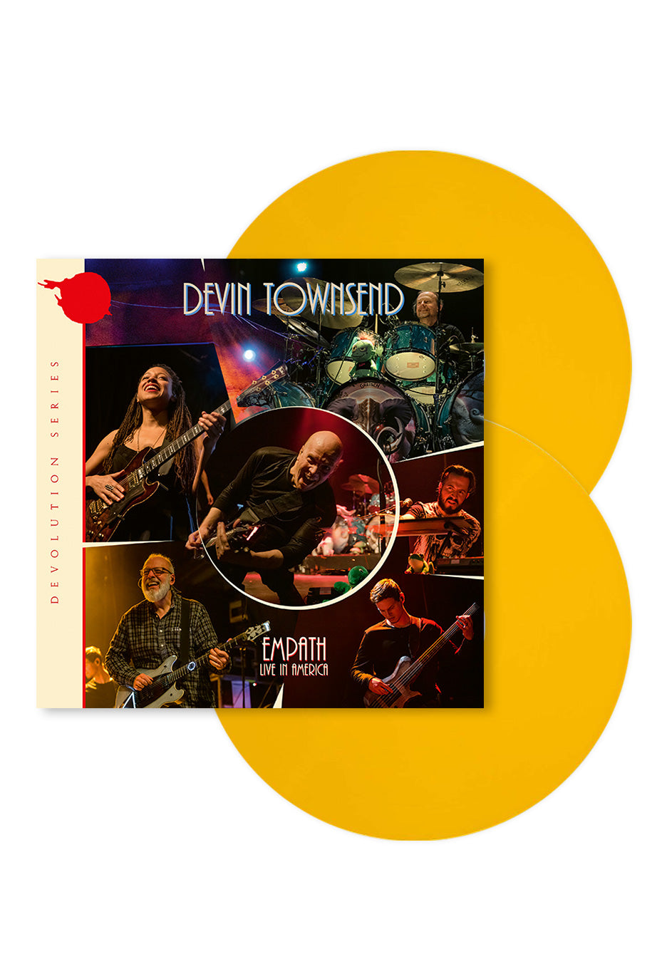 Devin Townsend - Devolution Series #3 - Empath Live In America Ltd. Transparent Sun Yellow - Colored 2 Vinyl | Neutral-Image