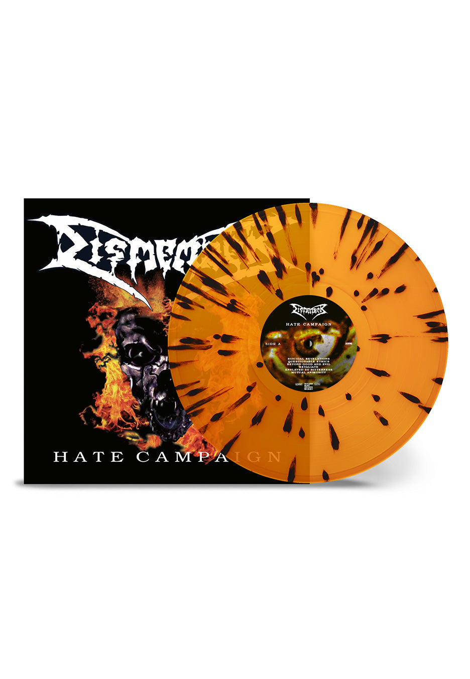 Dismember - Hate Campaign Ltd. Transparent Orange w/ Black - Splattered Vinyl | Neutral-Image