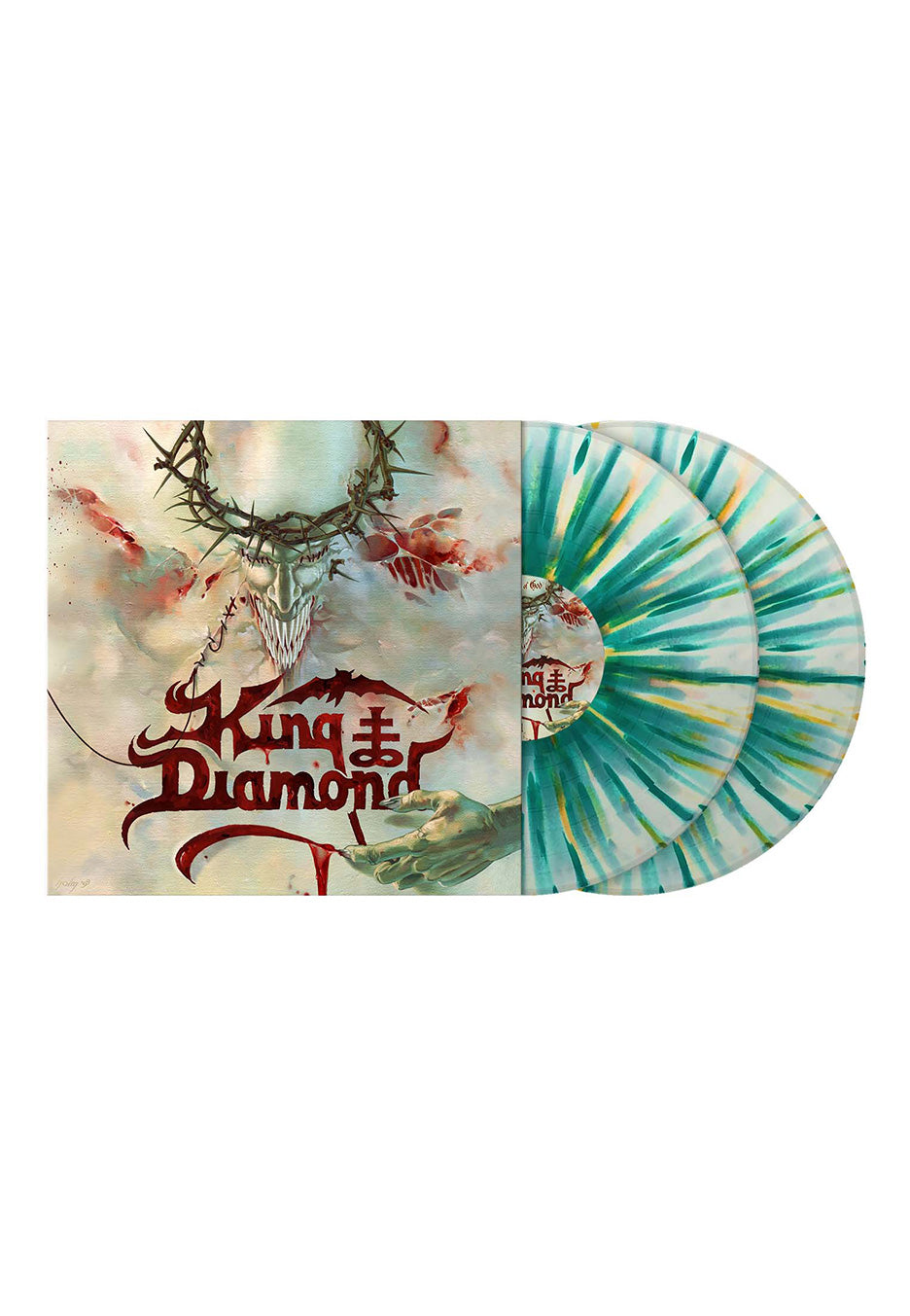 King Diamond - House Of God Ltd. White w/ Mint & Orange - Splattered 2 Vinyl | Neutral-Image