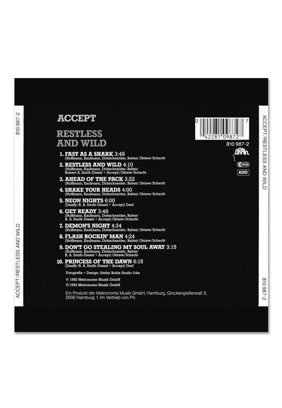 Accept - Restless And Wild - CD | Neutral-Image