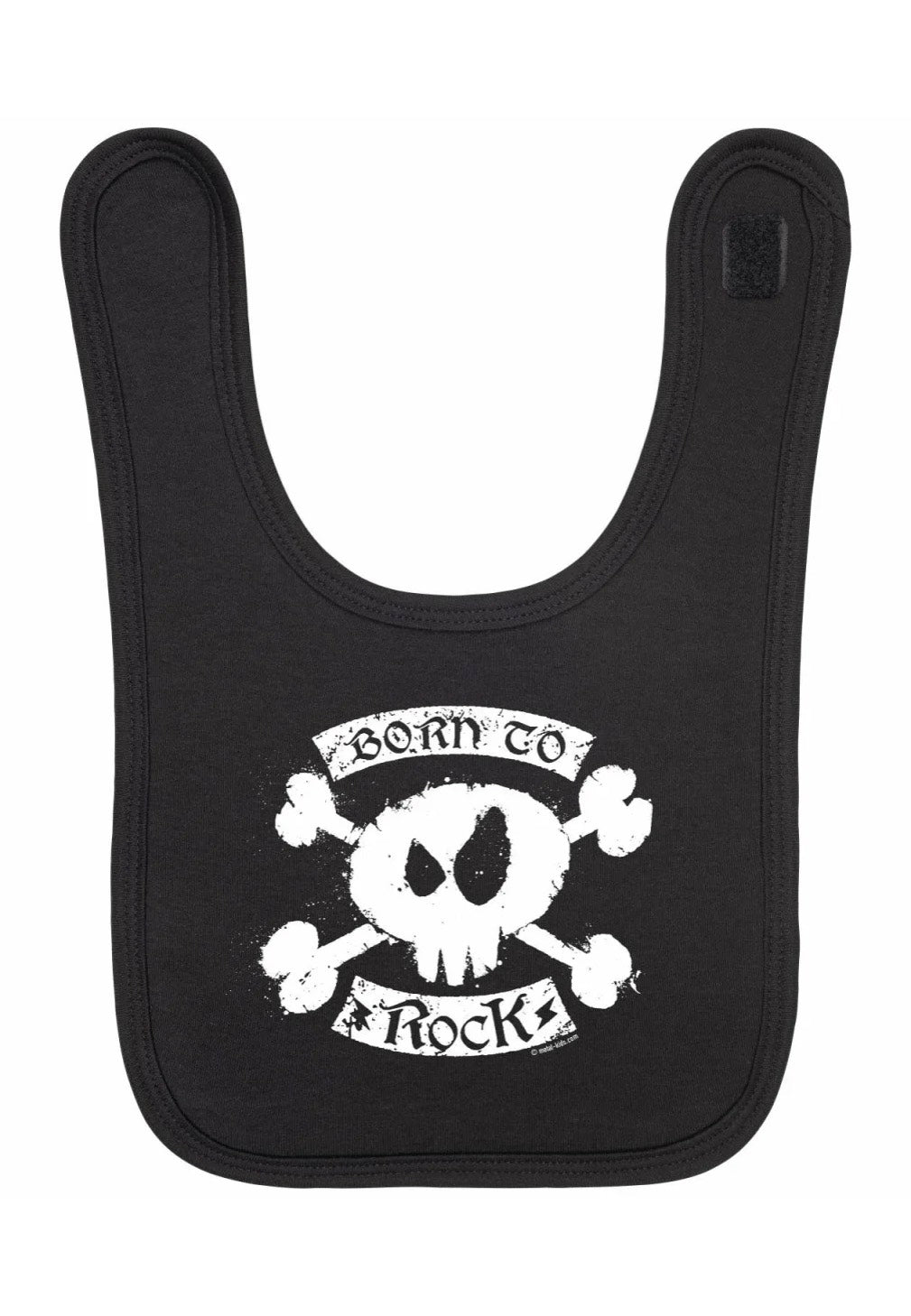 Metal Kids - Born To Rock - Baby Bib | Neutral-Image