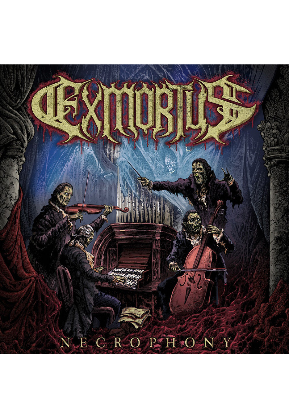 Exmortus - Necrophony Ltd. Red/Black - Marbled 2 Vinyl | Neutral-Image