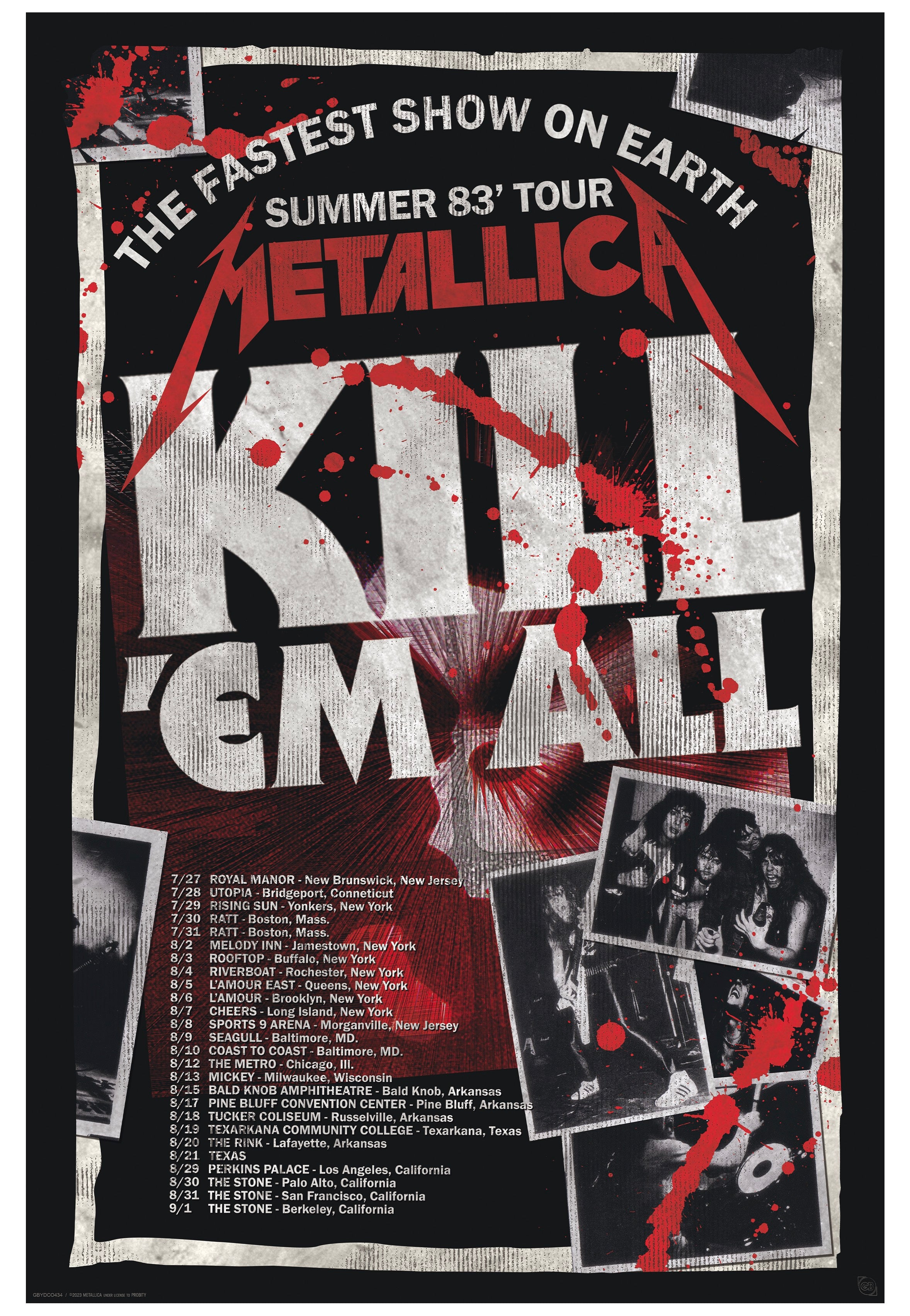 Metallica - Kill'Em All 83 Tour Maxi - Poster | Neutral-Image