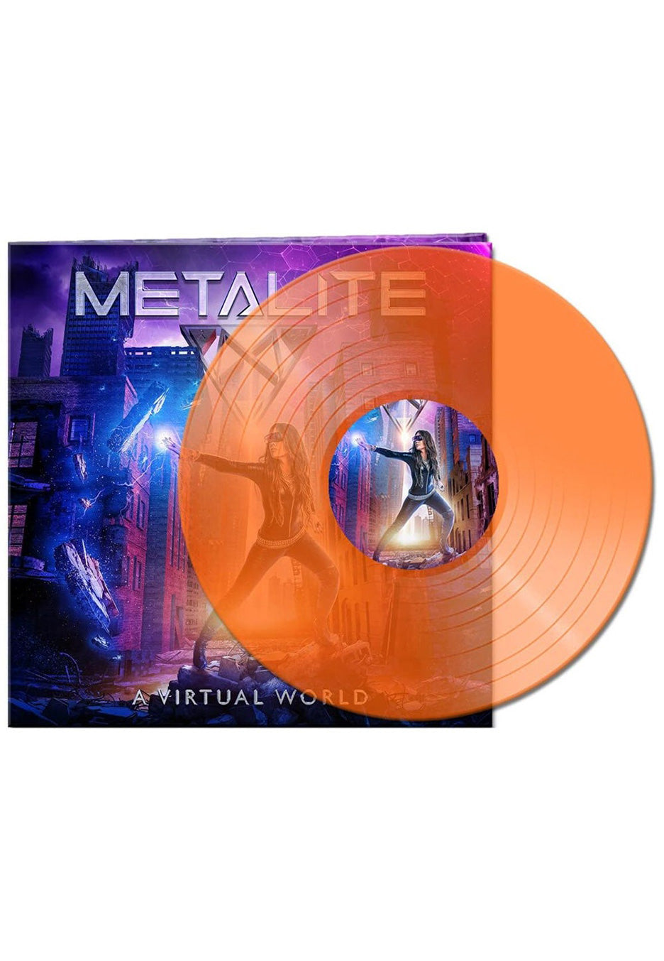 Metalite - A Virtual World Clear Orange - Colored Vinyl | Neutral-Image