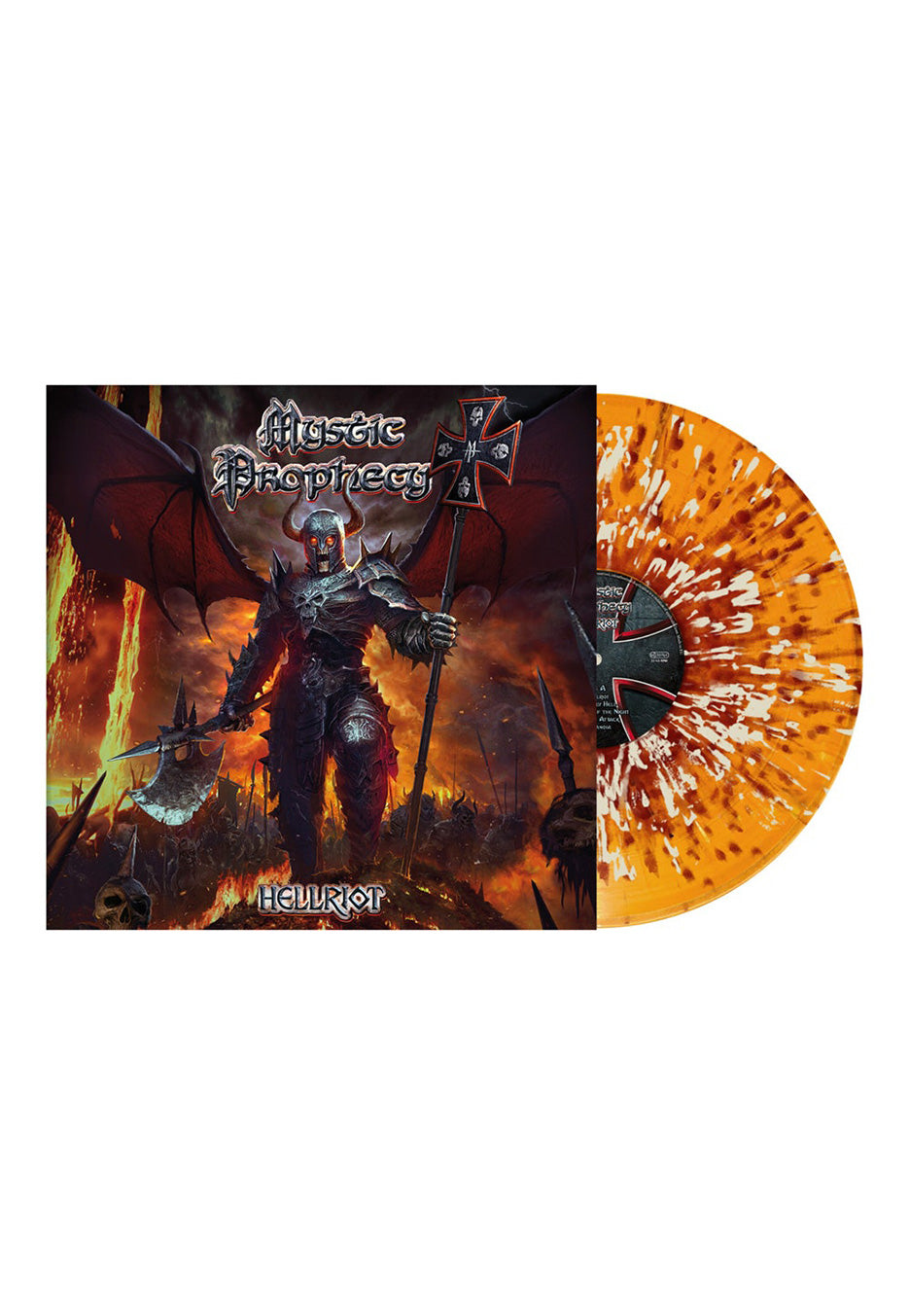 Mystic Prophecy - Hellriot Orange Red White - Splattered Vinyl | Neutral-Image