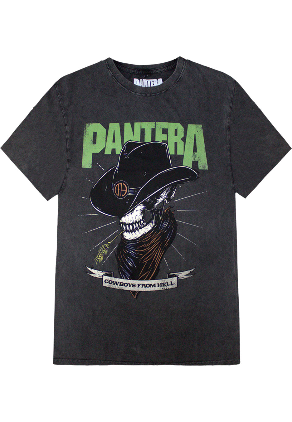 Pantera - Skeleton Cowboy Stone Washed - T-Shirt | Neutral-Image