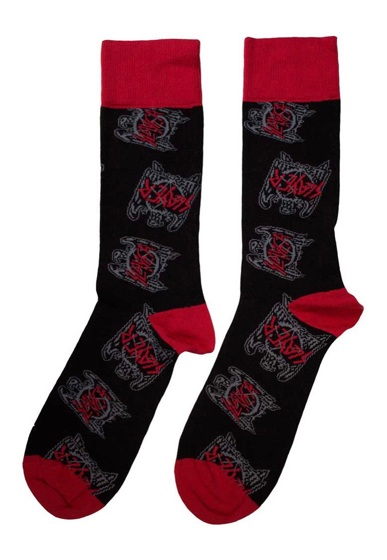 Slayer - Eagle Crest Pattern - Socks | Neutral-Image