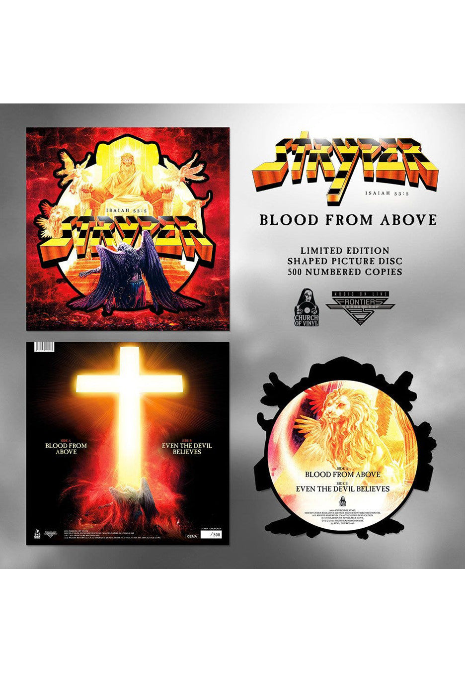 Stryper - Blood From Above Shape - Colored Mini Vinyl | Neutral-Image