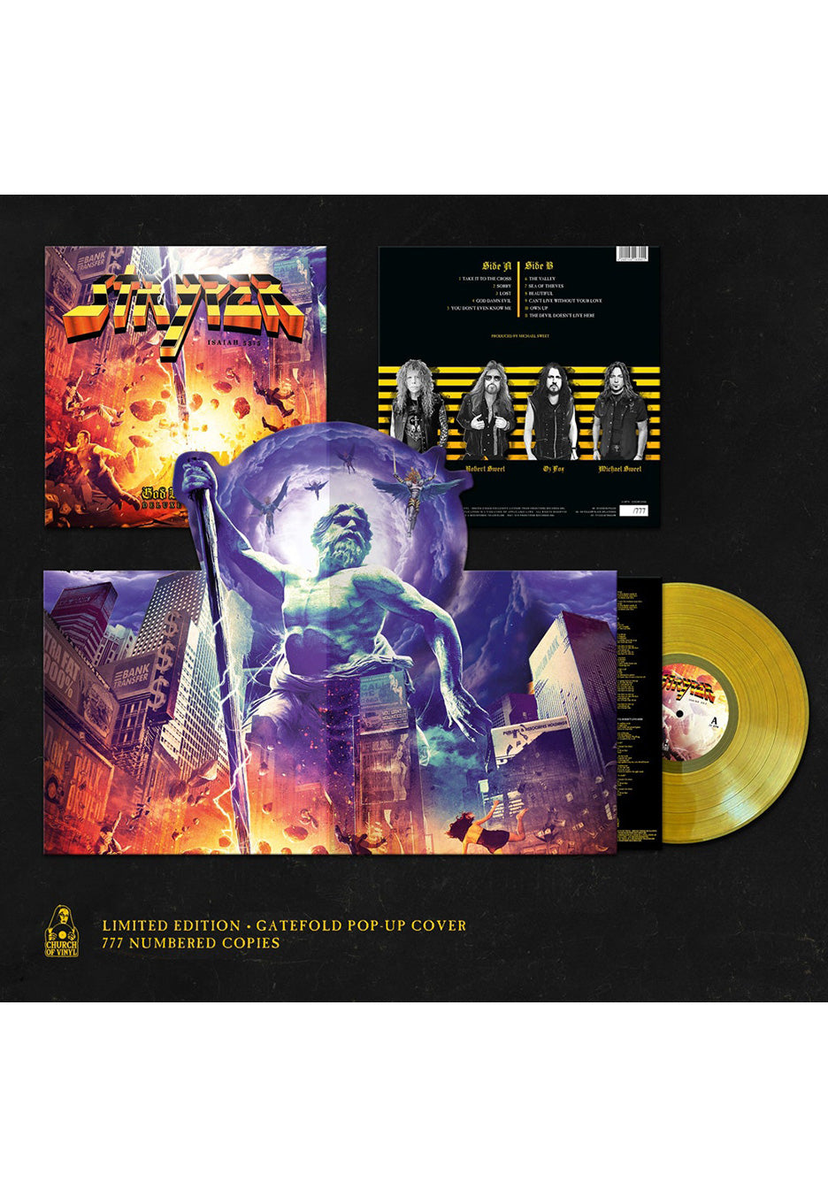 Stryper - God Damn Evil Pop-Up Clear Yellow - Colored Vinyl | Neutral-Image